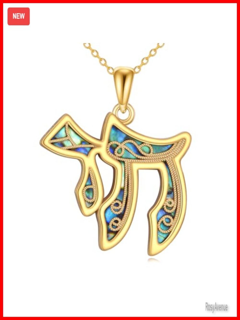 Chai Hebrew Necklace 925 Sterling Silver Pendant Jewish